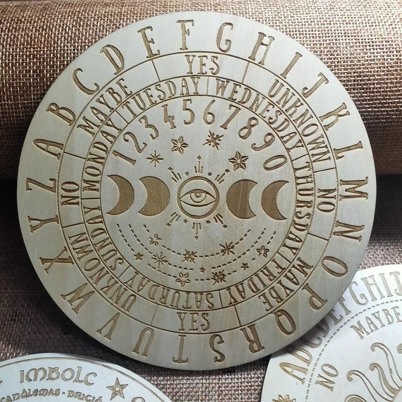 لوحة البندول على شكل نجمة، لوحة العرافة، لوحات خشبية مزدوجة الجوانب، لوحة رسائل ميتافيزيقية، مستلزمات المذبح