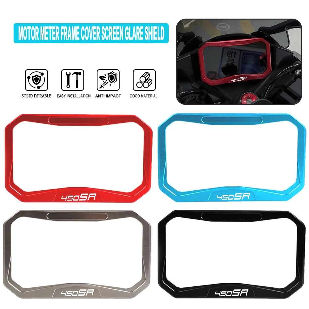 

For CFMOTO CF MOTO 450SR 2022-2024 2025 Motorcycle CNC Meter Frame Cover Screen Glare Shield Instrument Display Guard 450 SR