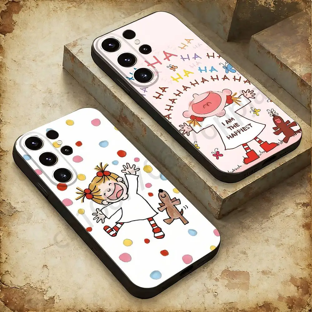 Cute Cartoon Girl COCO-chanS Phone case For Samsung Galaxy A53,51,72,73,31,30,42 Soft Silicone Black Cover