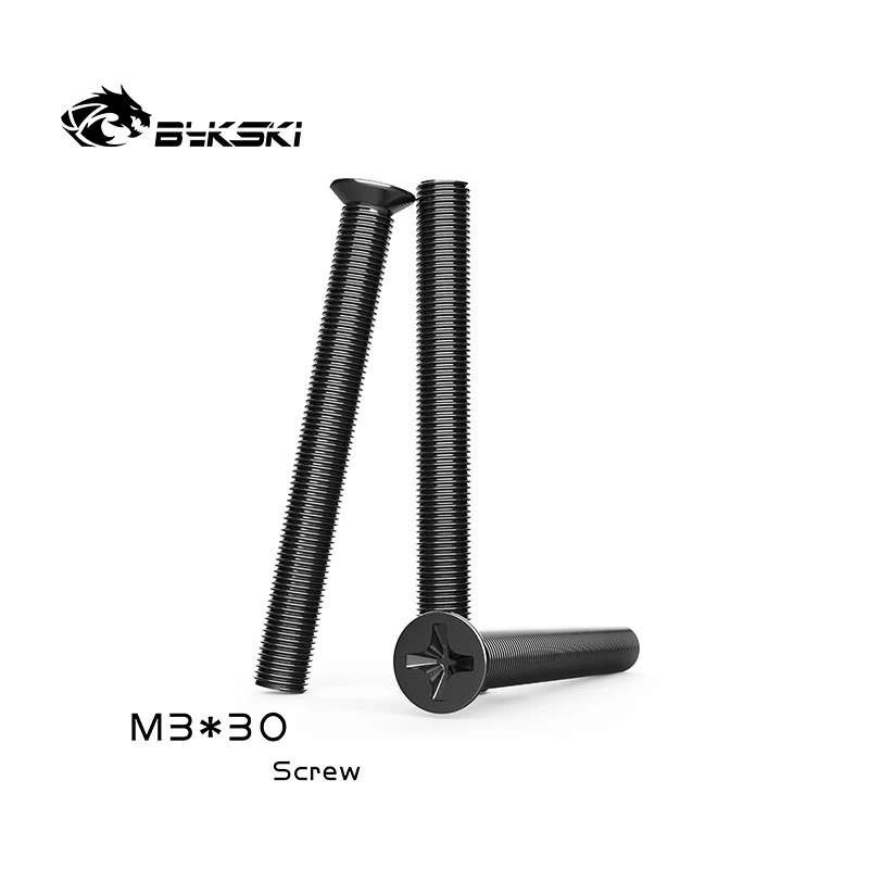 Bykski Befestigungsschrauben für Wasserkühlungskühler, 4 Stück/Lot M3x35 / M3x30 Kühlerzubehör zur Befestigung des Lüfters