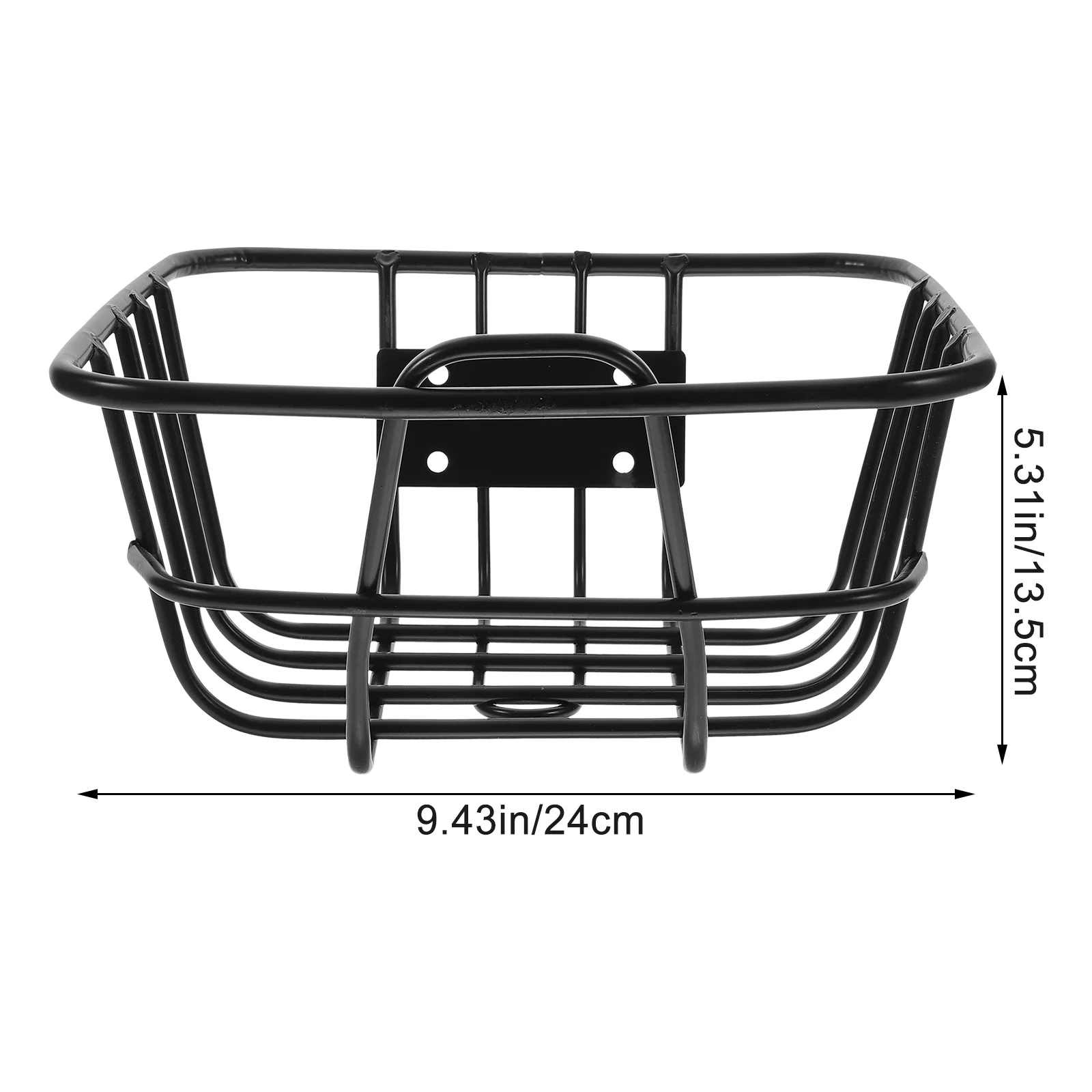 

1pc Large Capacity Iron Bike Basket Front Handlebar Waterproof Kids Bicycle Container Universal Cycling Accessory