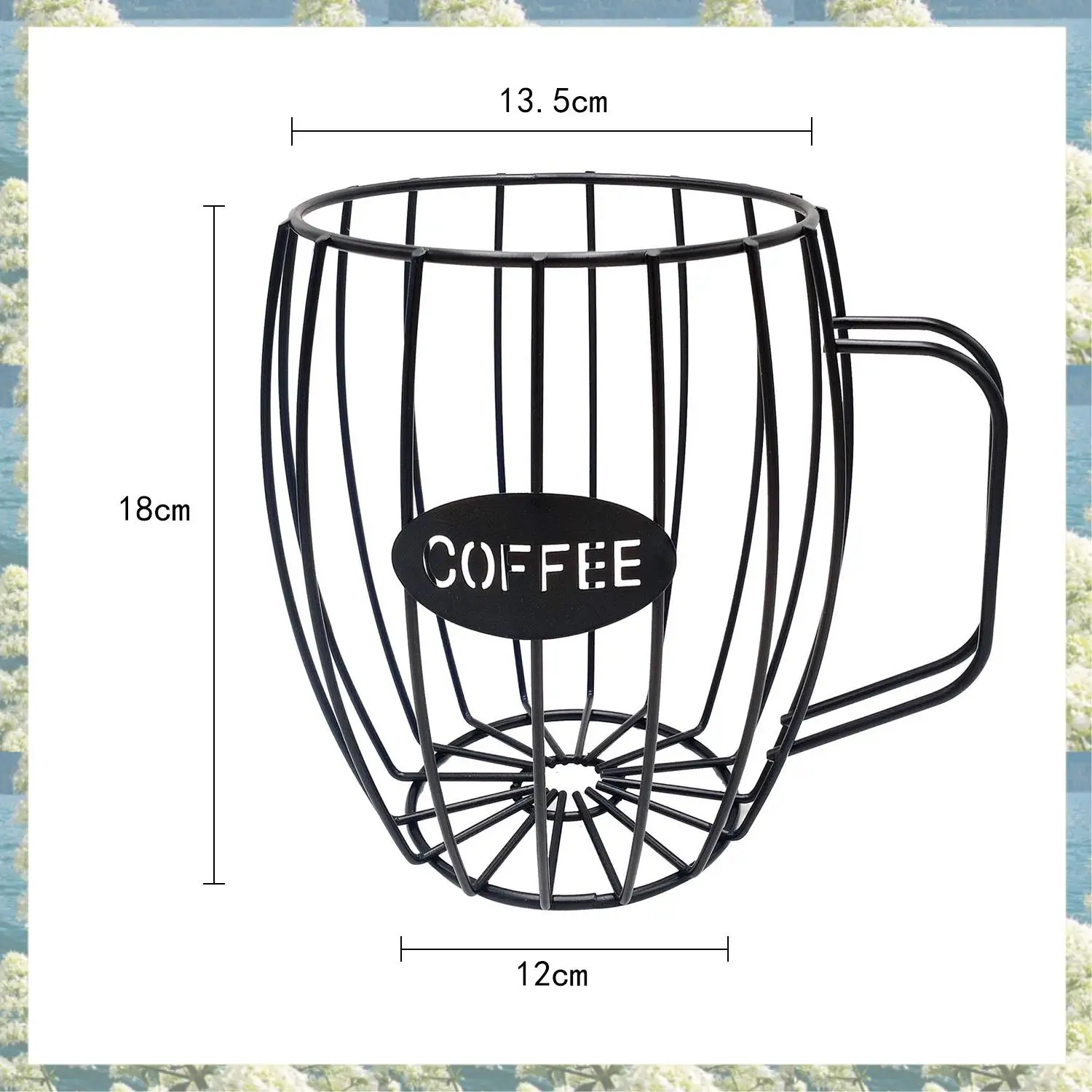 X17A 2025 НОВАЯ полая корзина для хранения кофейных капсул, креативный органайзер в форме кофейной чашки, держатель для капсул для кофе для дома, отеля Ornam