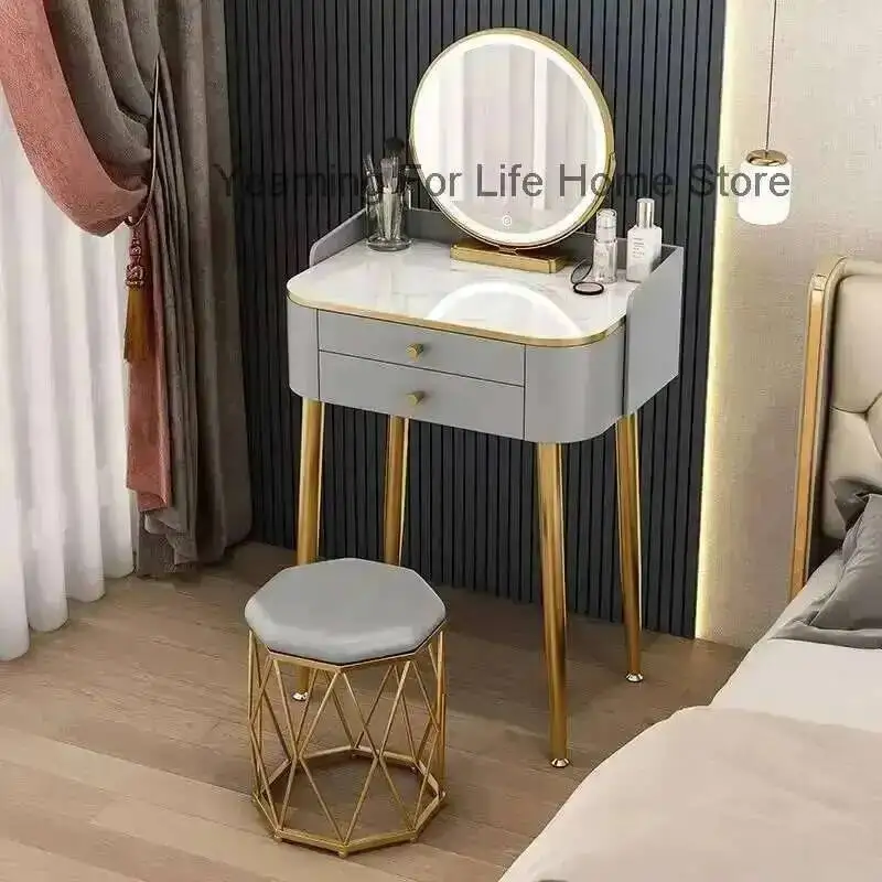 

Modern Table Simple mini Makeup Luxury Dressing Tables Nordic Small Family Vanity Desk Mirror Dressers for Bedroom Furniture