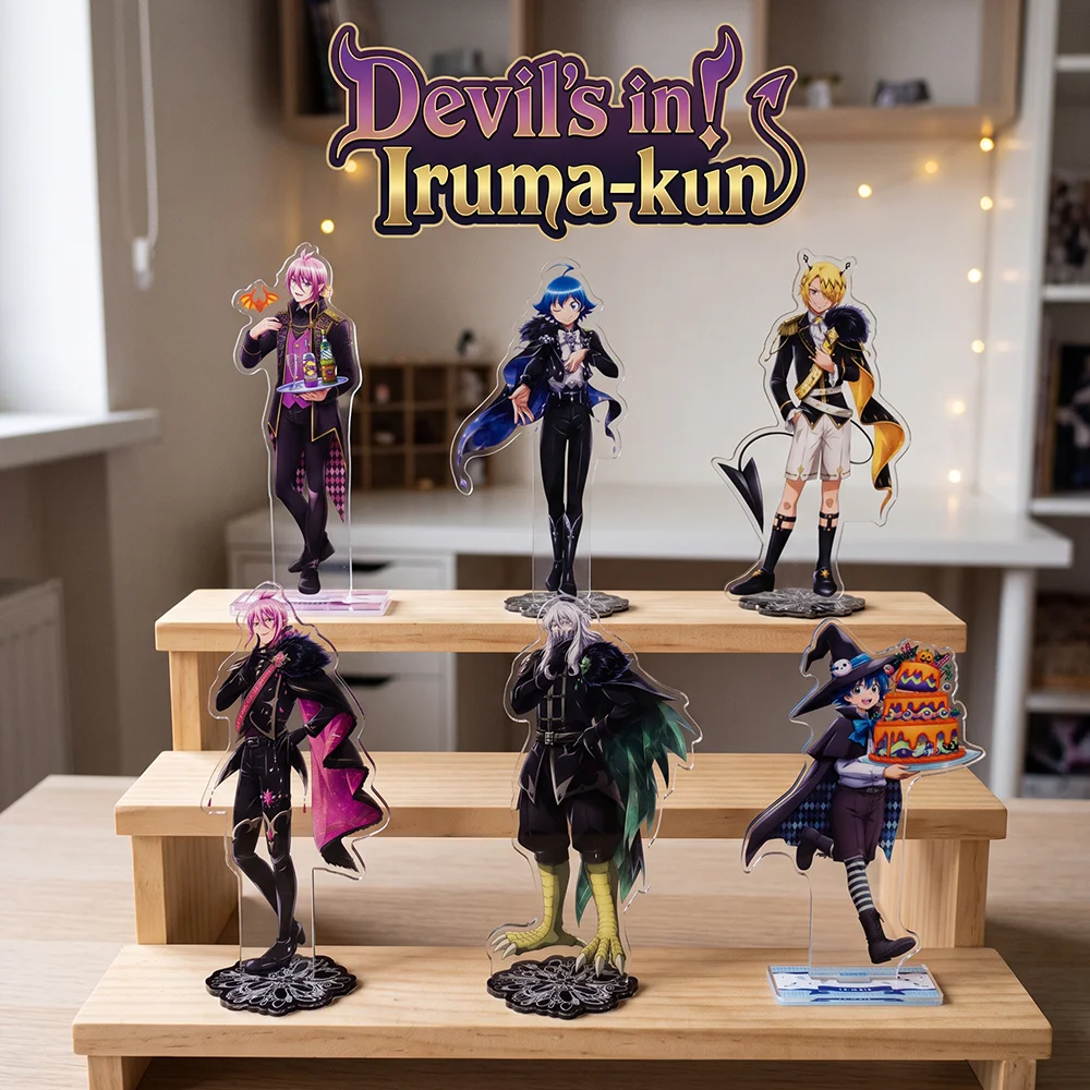 Devil's in! Iruma-kun Suzuki Asmodeus Alice Valac Clara 15CM Acrylic Stand Keychain 2026 New Anime Stand Desk Ornament  Gift
