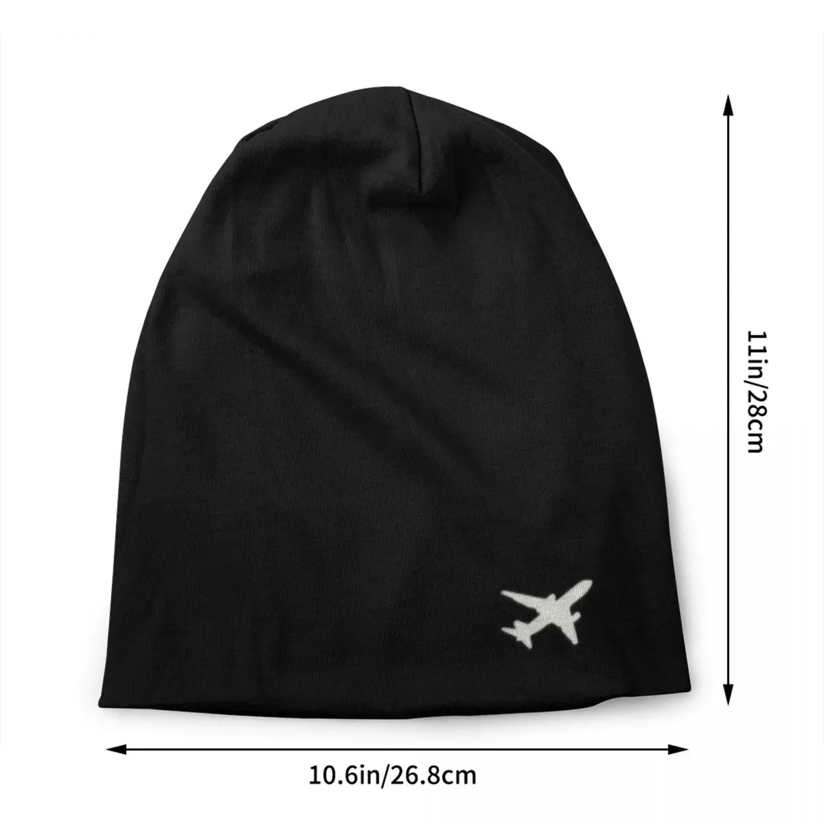 Custom Aeroplanes Flight Pilot Skullies Beanies Caps Streetwear Knit Hat Unisex Adult Airplane Aviation Aviator Bonnet Hats