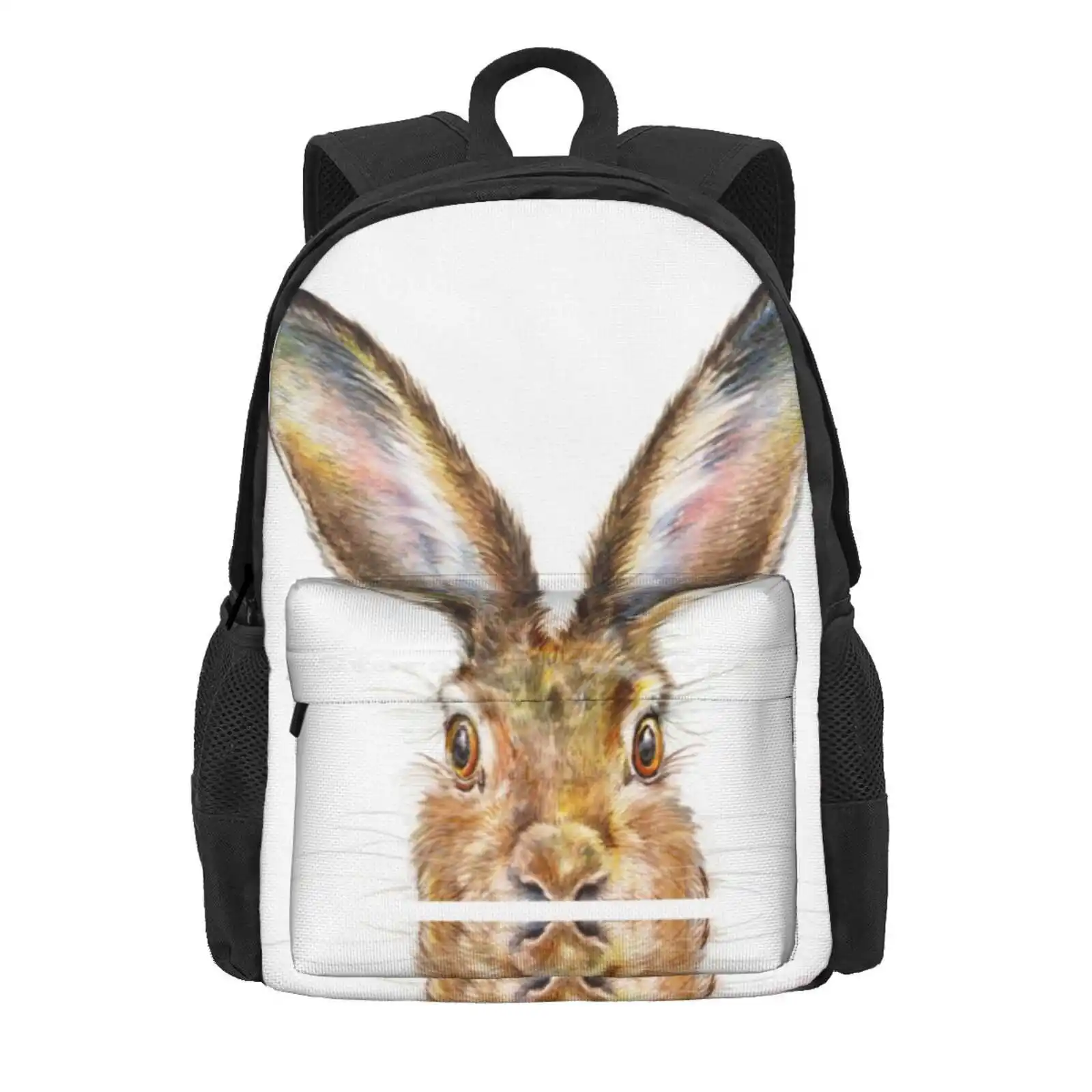 Hare Hot Sale Schoolbag Backpack Fashion Bags Woodland Childrens Cute Playroom Baby Art Bedroom Tail Fairy Bunny Rabbit Alice