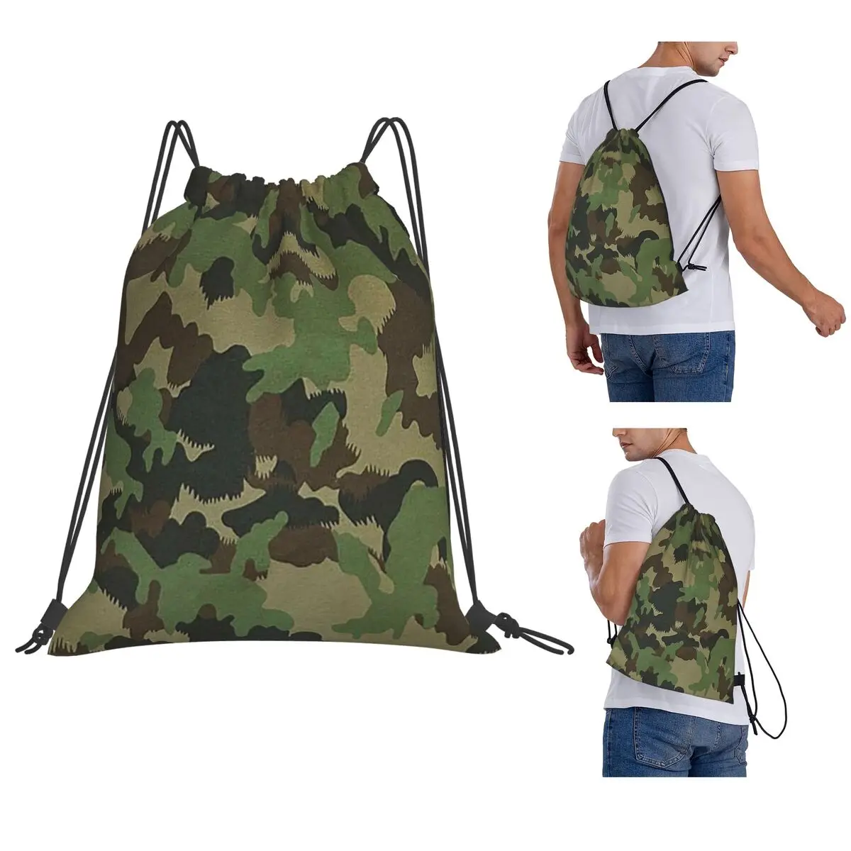 

TAZ 90 Swiss Camo Military Tactical Gear Army Camouflage Backpacks Drawstring Bundle Pocket Shoes Bag Book Bags Travel Students