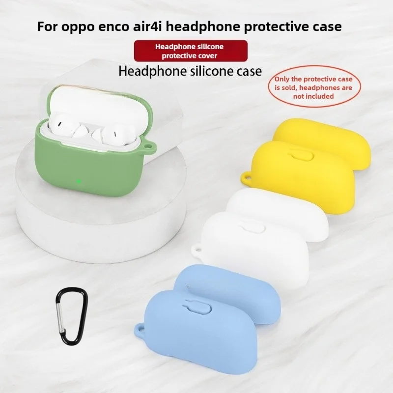 

Anti-fall Dust-proof Silicone Earphone Covers For OPPO Enco Air4 New Sound Edition Protective Sleeves for Earbuds Charging Box