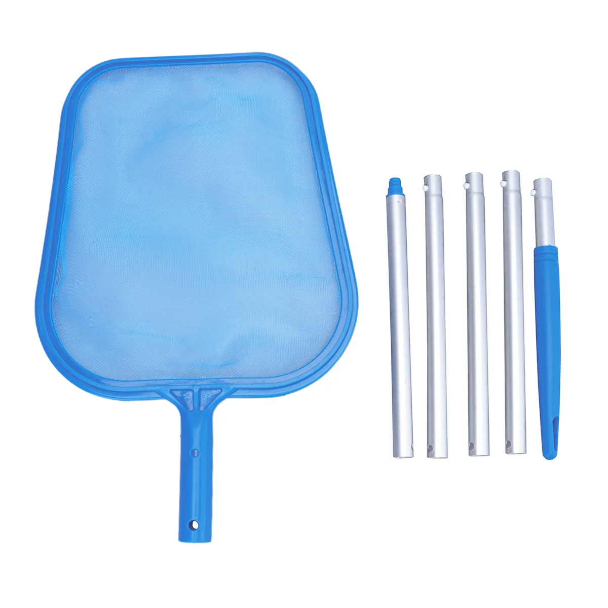 

48 Inches 122cm Pool Leaf Rake Mesh Frame Net Skimmer Cleaner Swimming Pool Tool Blue swimming cleaner