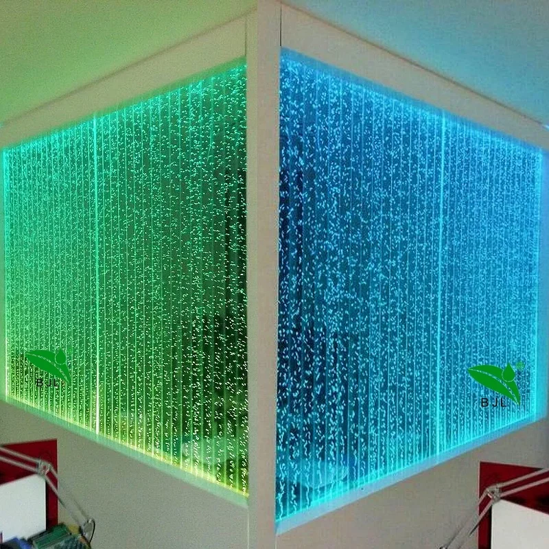 customized.home decor LED color changing bubble wall waterfall fountain room divider