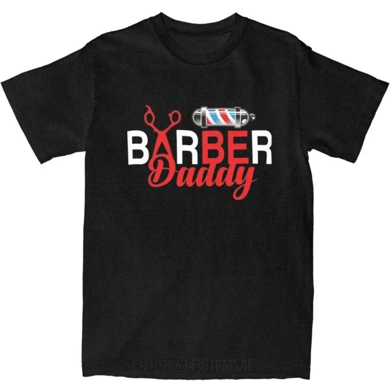 Men Women's Barber Daddy T Shirt Accessories Haircut Hairdresser Cotton Tops T-shirt Graphic Print Tees Summer