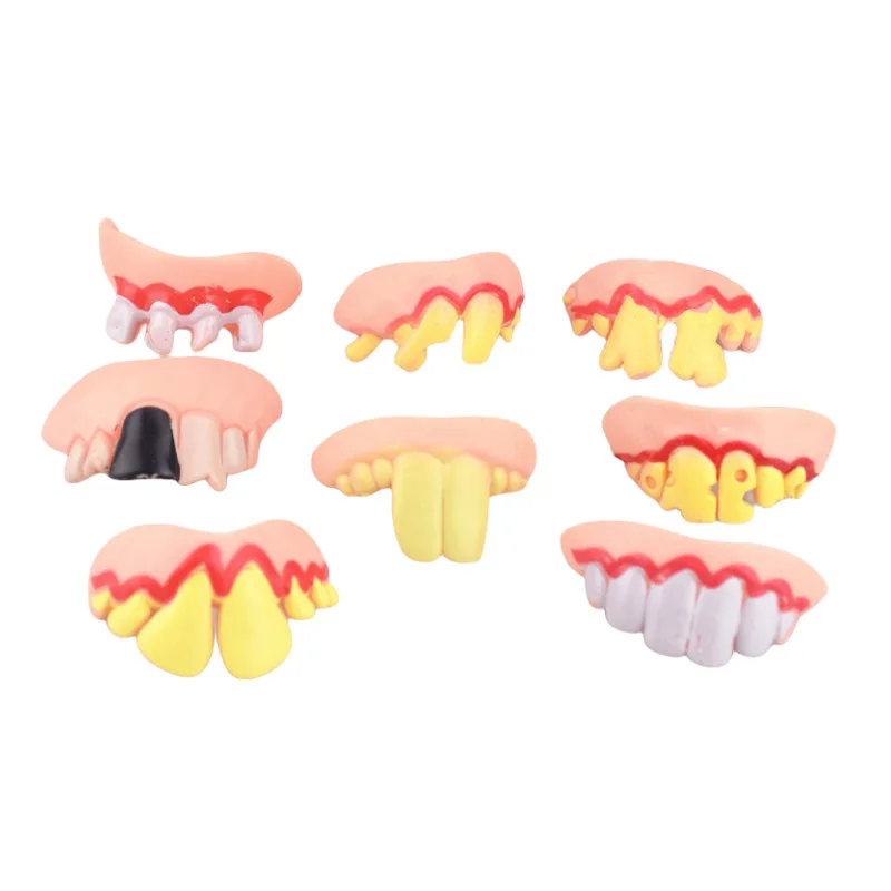 April Fool's Day prank toy Halloween props more shape funny false braces buck teeth