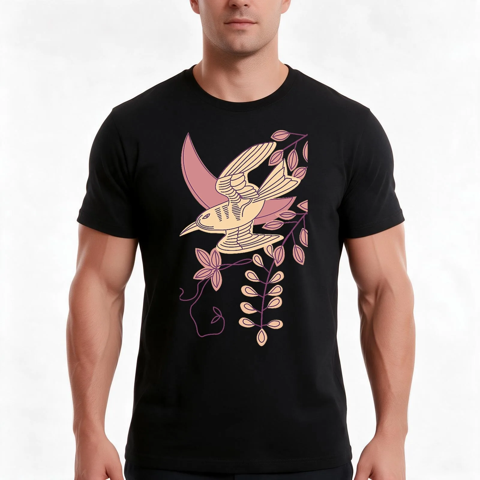 Cuckoo and wisteria - April T-Shirt Summer Casual Cotton Tee Oversized Streetwear Tops Vintage Graphic Print 100% Cotton