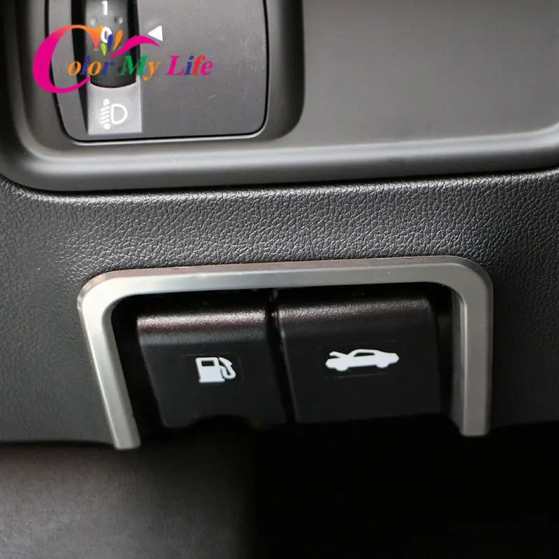 Stainless Steel Car Fuel Tank Switch Trim Hood Switch Cover Sticker for Renault Koleos 2017-2021 Accessories