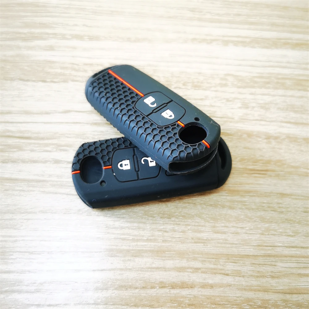 Silicone car key cover key case For Mazda 2 3 6 Axela Atenza CX-5 CX5 CX-3 CX-7 CX8 CX-9 2016 2017 2018 2019 2 Buttons Auto Bag image 4