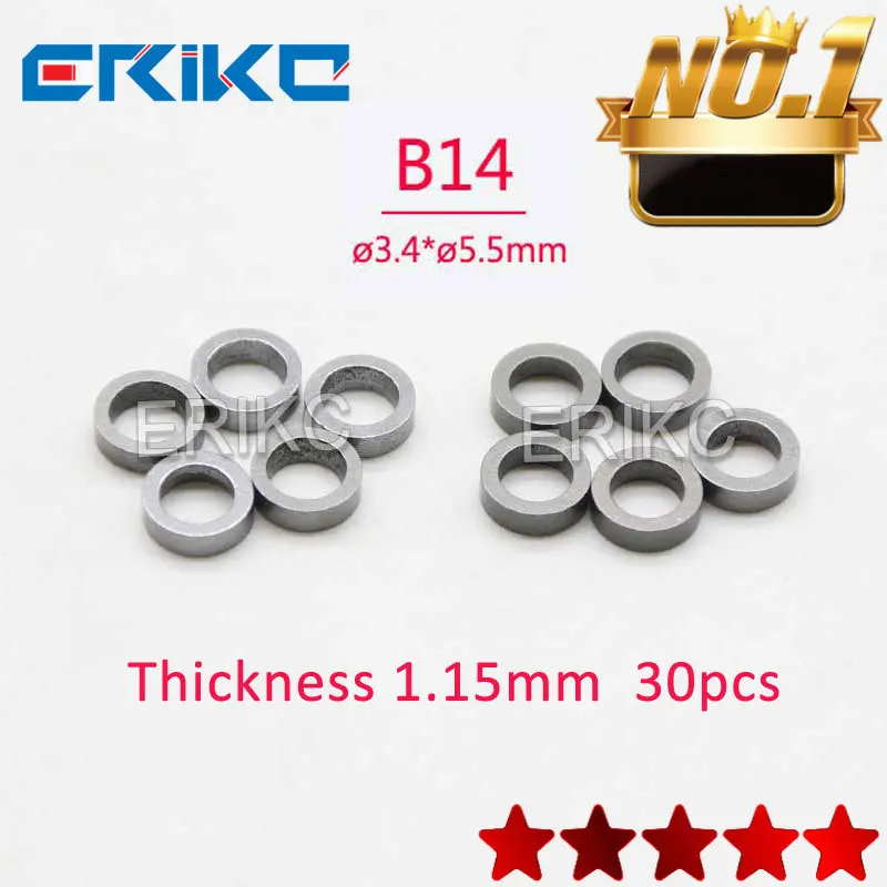 

B14 High Accuracy Adjusting Shims Size 1.15mm-1.63mm Diesel Injector Washer Repair Kits for BOSCH Sprayer Nozzle Gaskets