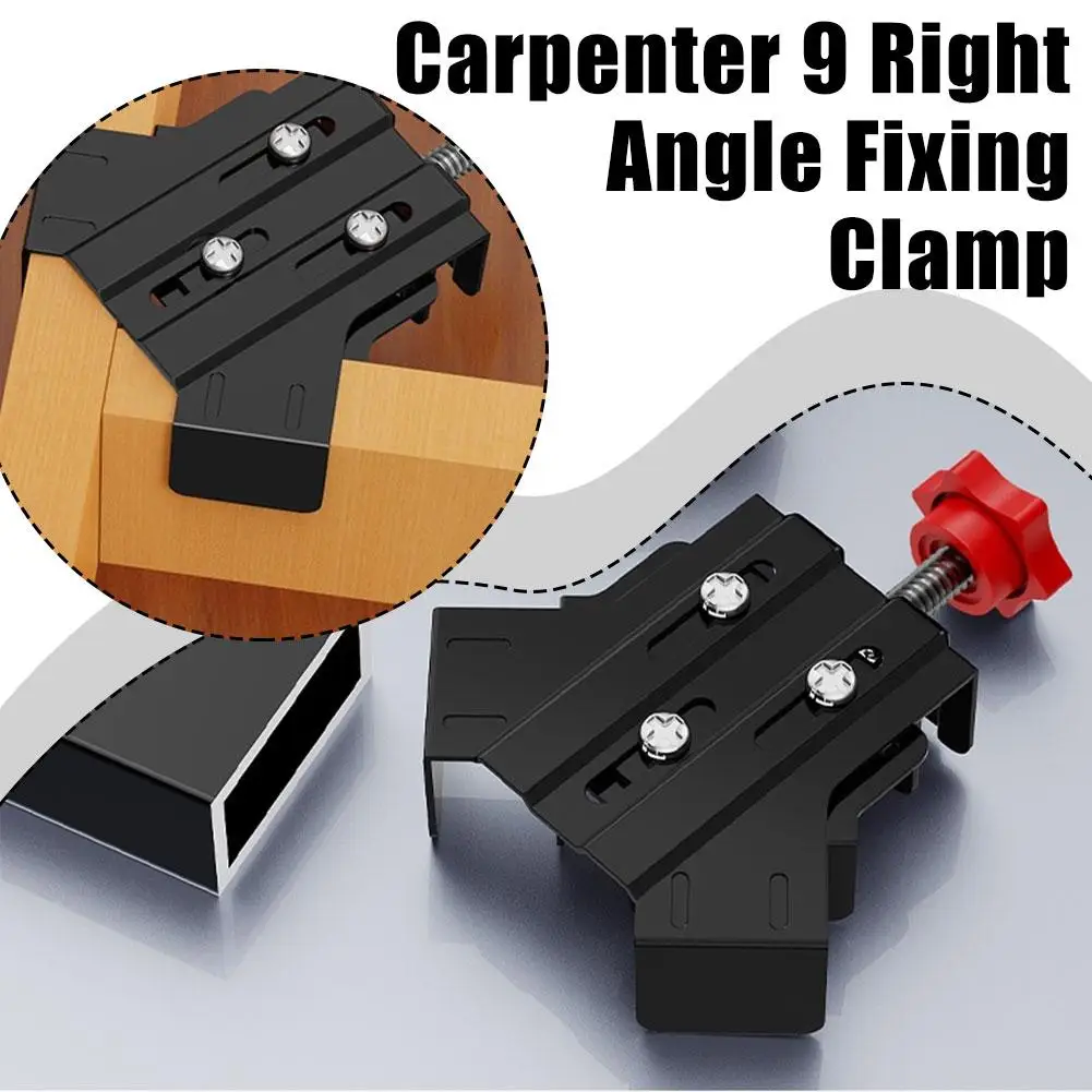 Abrazadera de esquina de acero inoxidable para carpintería, abrazadera de ángulo recto de 90 grados para marco de cuadros/soldadura de gabinetes y muebles M3I6