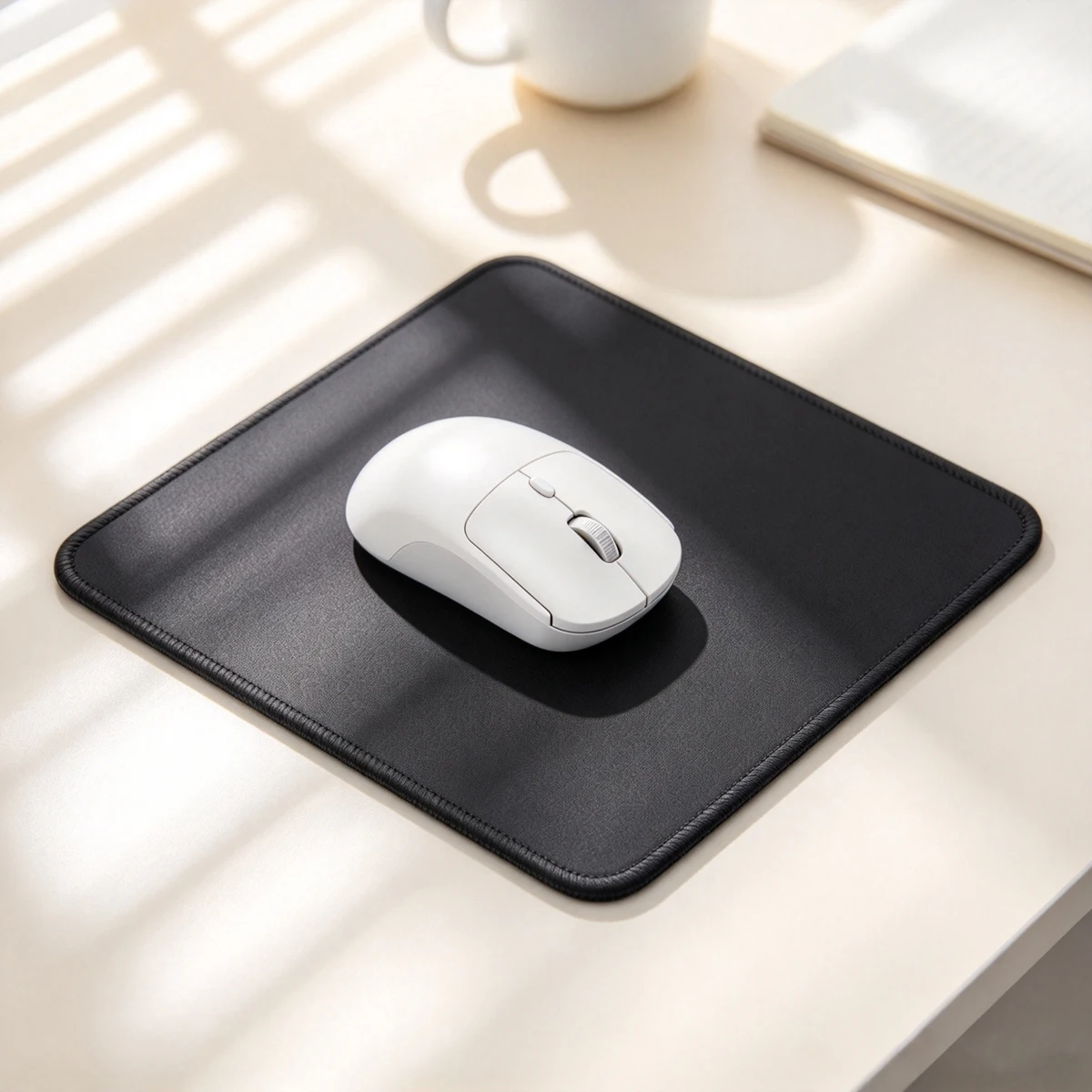 2.4G Wireless Office Mouse with Mouse Pad Bundle | Smooth Glide | Ergonomic Curved Shape | USB-A Plug & Play | Adjustable DPI