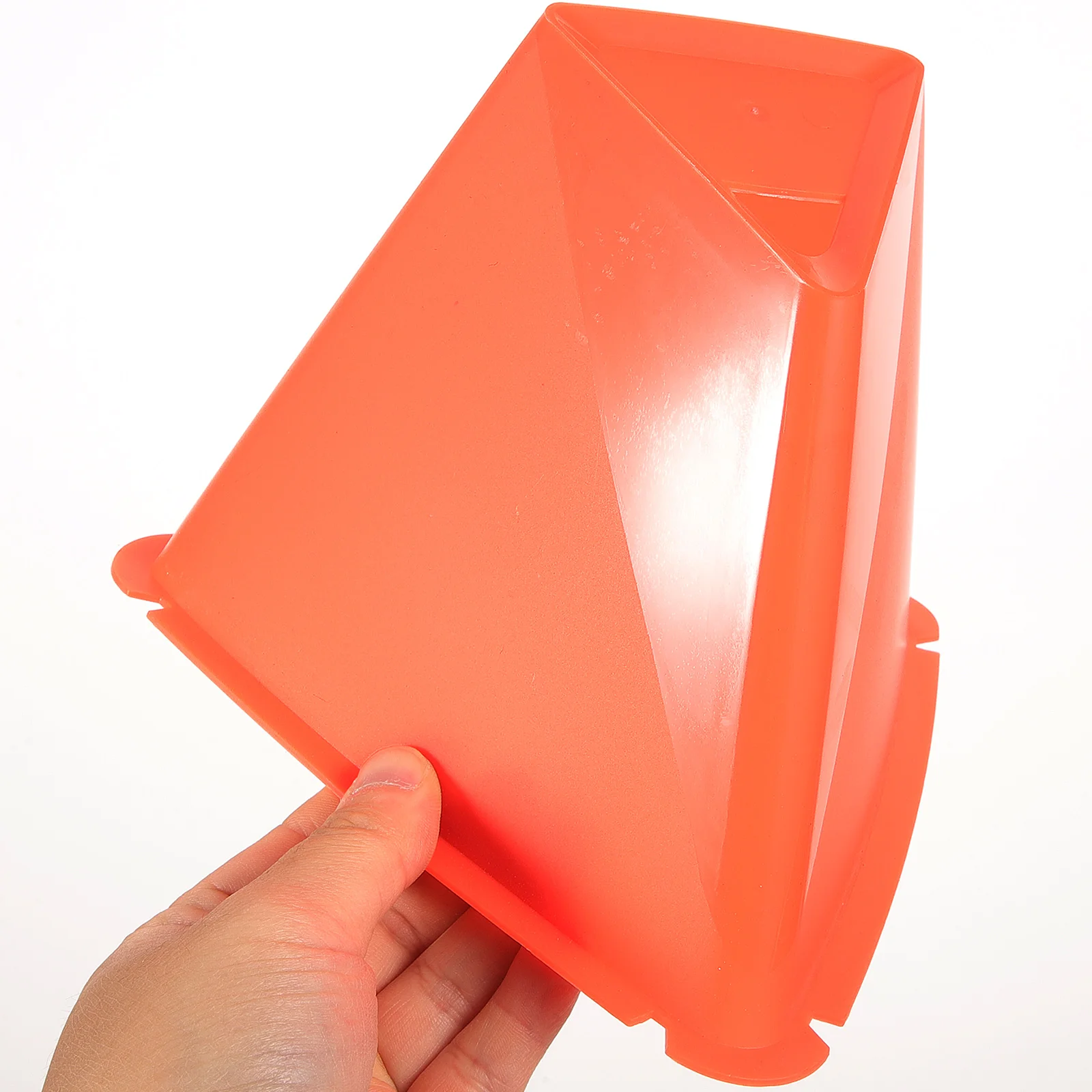 Coni da calcio PE rossi da 6 pezzi per allenamento di agilità, trapani da calcio, triangolo sportivo, secchielli per marcatura, ostacoli, cono, ostacoli