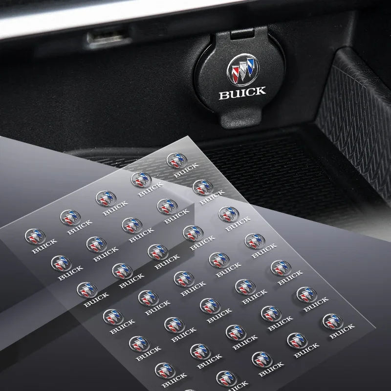 

1/2/5/10PCS Car Badges Auto Interior Decor Logo Stickers For Buick Century Excelle XT Envision Excelle GT Verano Regal GL8 GL6