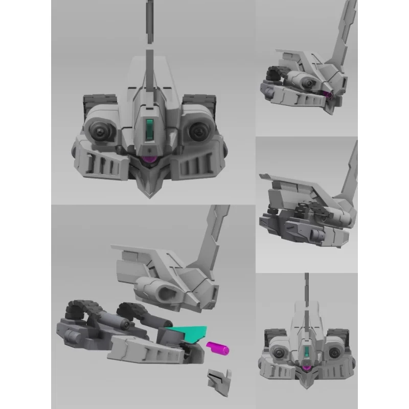 Anime HG 1/144 MSK-008R RICK DIJIE Head New Mobile Report Head Modification Anime Peripherals Figures Gift