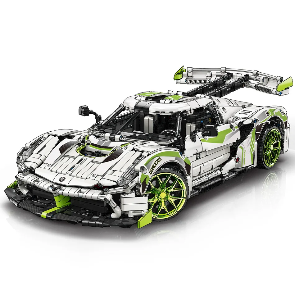 Technical 1:10 Scale Sweden Super Sport Car 2.4Ghz Remote Control Vehicle Build Block Jesko Construction Bricks RC Toy Supercar