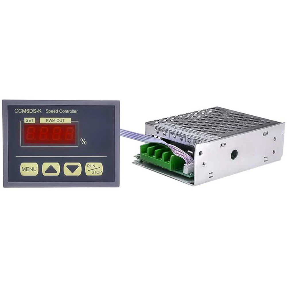 DC 12-80V PWM Motor Speed Controller 0%-100% Speed Adjustable Governor 30A DC Motor Speed Regulator with Digital LED Display