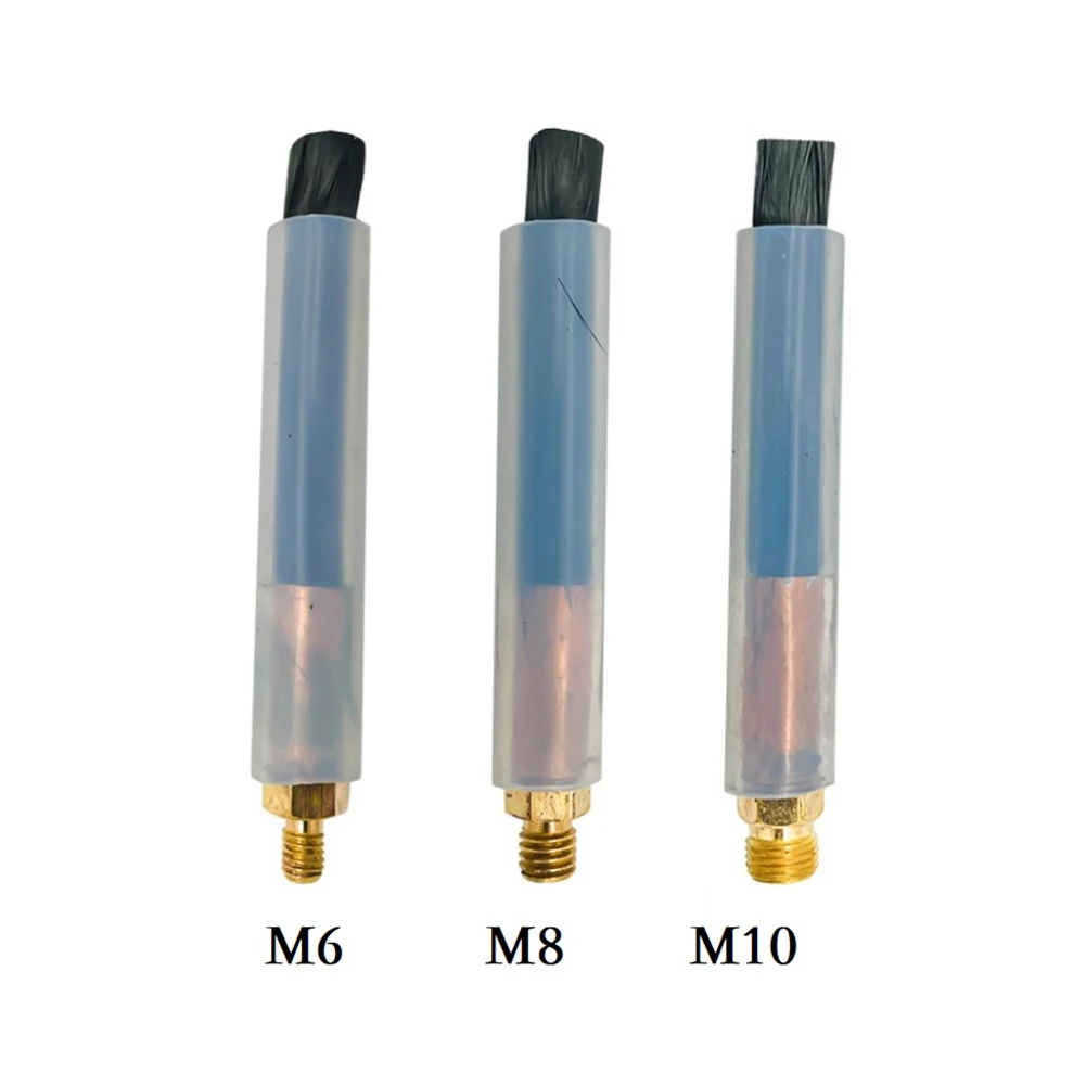 M6/M8/M10Thread Carbon Fibre Weld Cleaning Brush TIG WIG MIG Polish Stainless Steel Welds Cleaning Brush