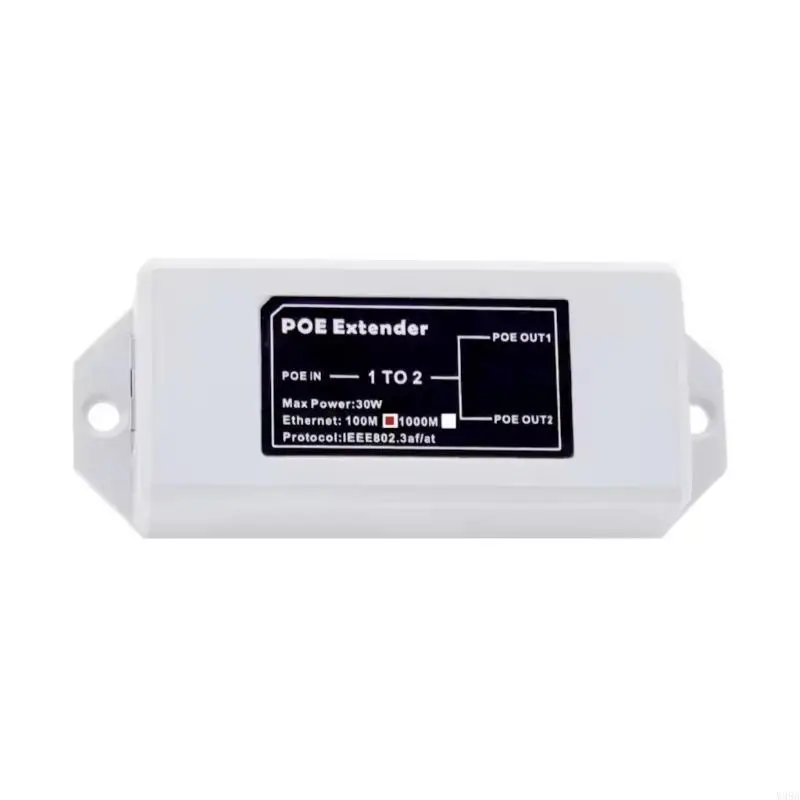 Ethernet Poe Extender Poe Repetters para IPCameras Access Points 100Mbps 30W RJ45