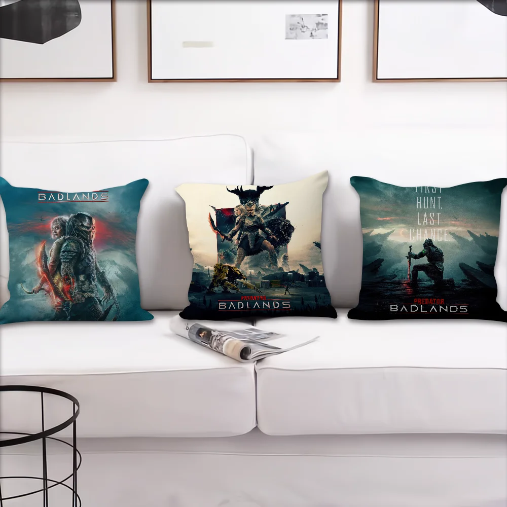 P-Predator Badlands غطاء الوسادة أفضل المنزل مكتب القهوة وسادة أريكة الطباعة الديكور غرفة متجر سيارة الشمال البساطة ضرب