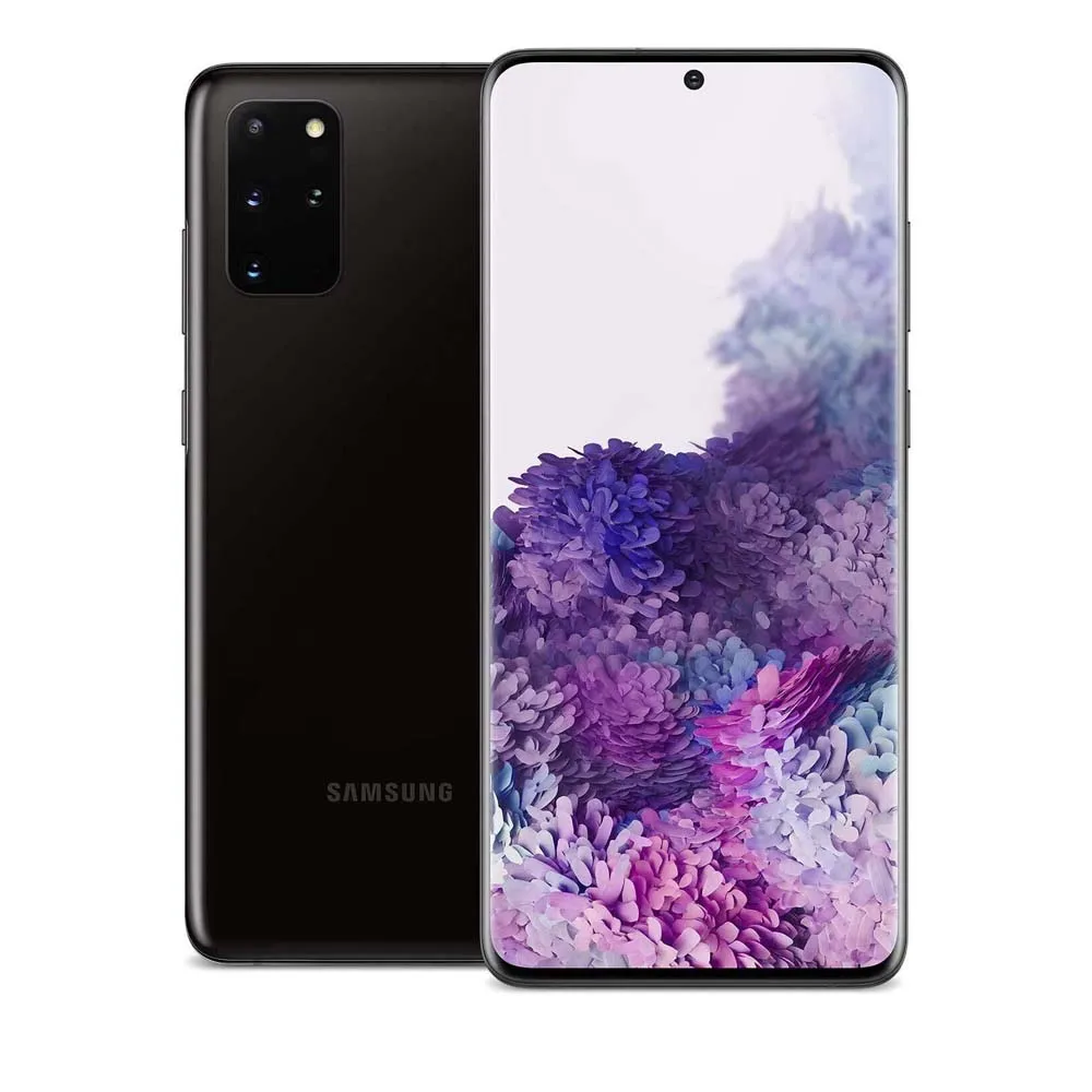 هاتف Samsung Galaxy S20+ S20 Plus G986U1 5G مقاس 6.7 بوصة وذاكرة وصول عشوائي 12 جيجابايت وذاكرة قراءة فقط 128 جيجابايت/512 جيجابايت وكاميرا ثلاثية NFC سنابدراجون 865 S20 Plus هاتف ذكي