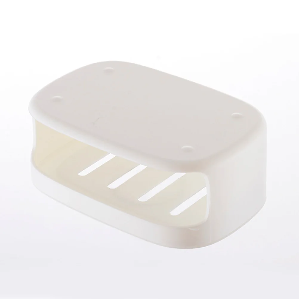 

Double Layer Box Waterproof Plastic Dish Bathroom Soap Container Anti-Slip Design Home Shower Travel Storage Holder For Bar