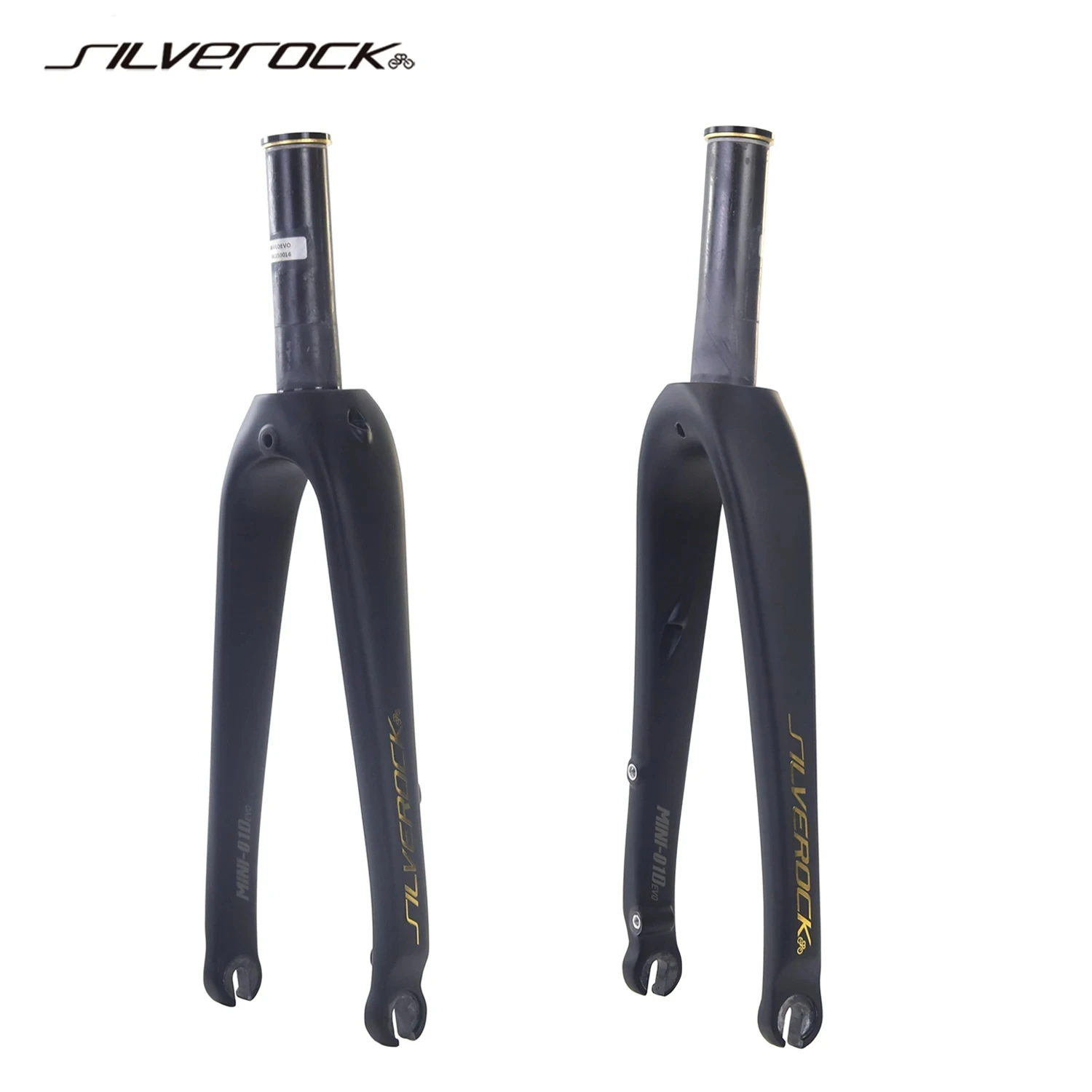 

SILVEROCK MINI-01D EVO Carbon Fork 16" 1 3/8 1 1/4 349 355 Flat Mount Disc Brake 100mm with Nut for K3Plus，K9, MINI Folding Bike