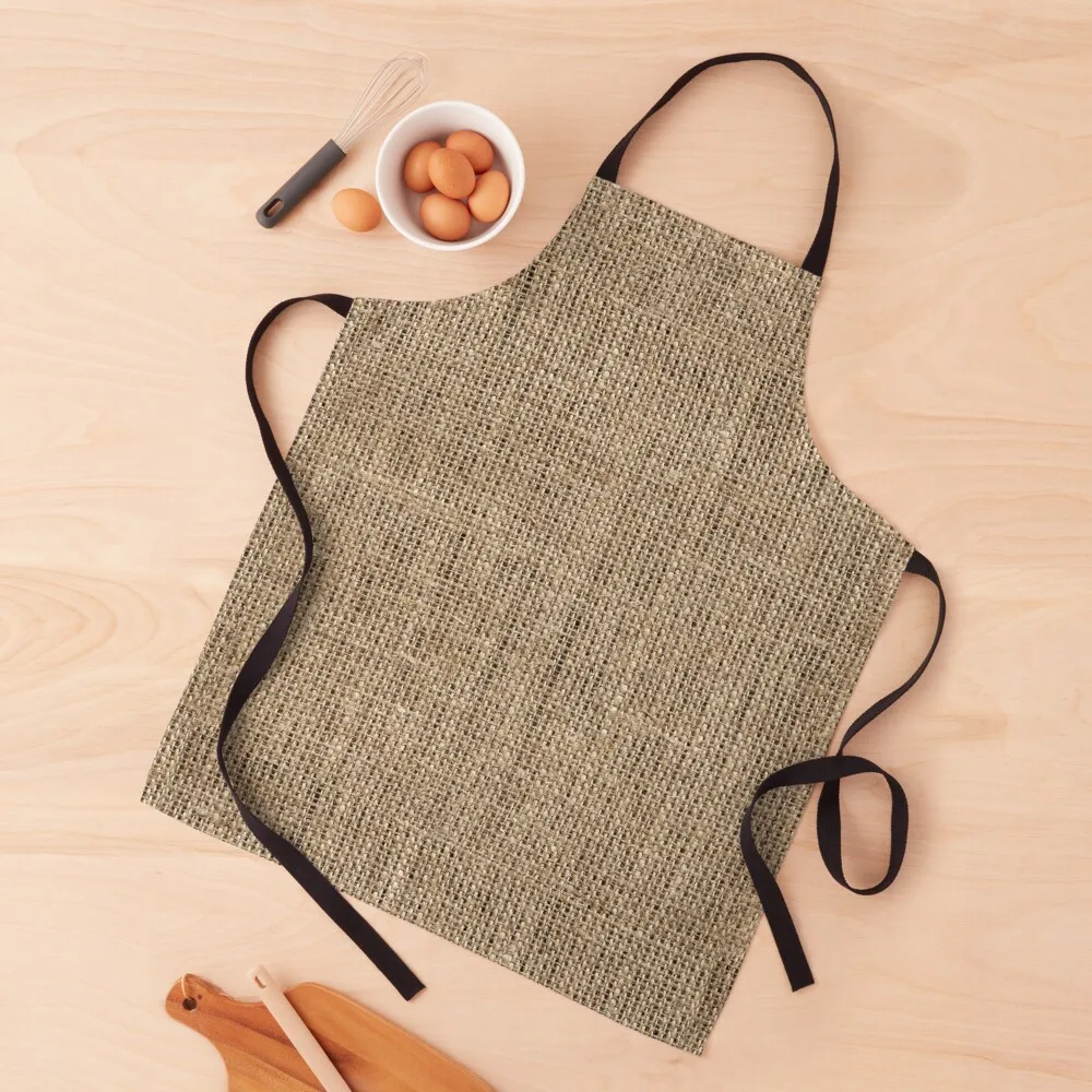 Basic Burlap - Natural Apron Professional Barber Salon For Kitchen Women Apron