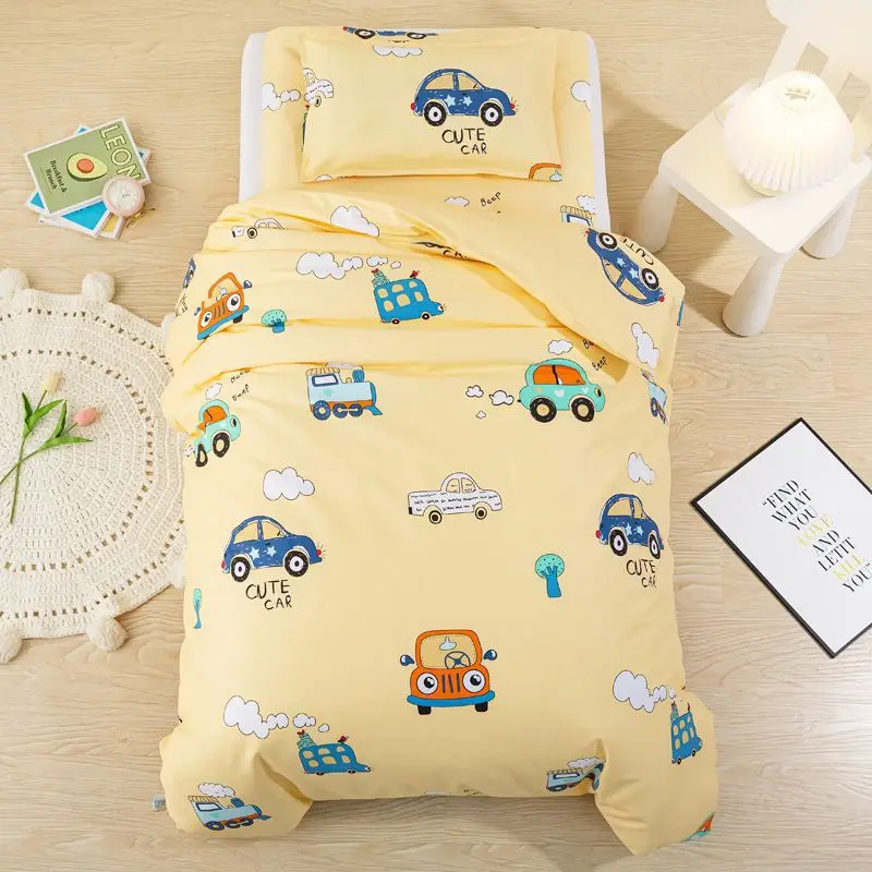 1PCS Kindergarten children's bed cover cartoon soft and comfortable bed cover