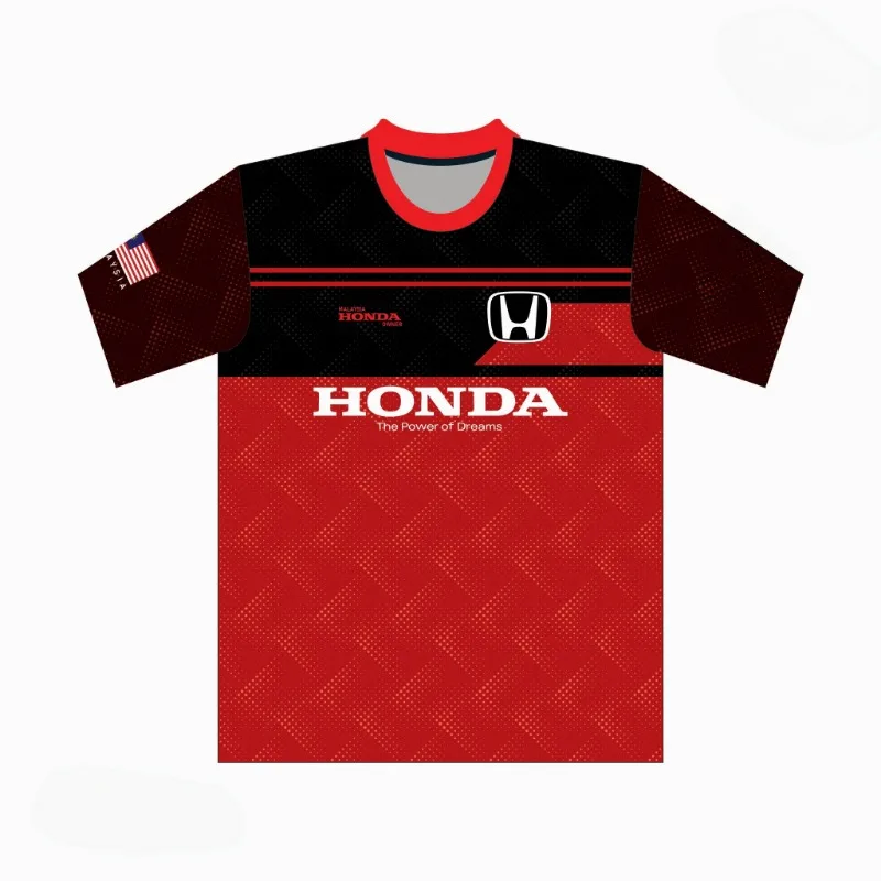 2026 MOTO Men T-shirt H onda Racing Team Surrounding T-shirt Sports Fitness Outdoor Activities Leisure Daily Trendy Short Slee