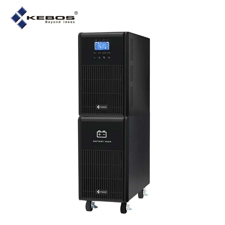 Kebos KH11-3K (L) Commercial 3000va Single Phase Short Circuit Protection Uninterruptible Battery Backup Power Supply Online Ups