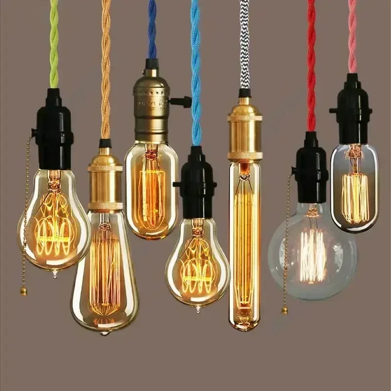 2 Conduct Braided Twisted Cable 18 AWG Hemp Rope Electrical Wire Vintage Fabric Covered Lamp Cord For Retro Lamp Fan DIY Project