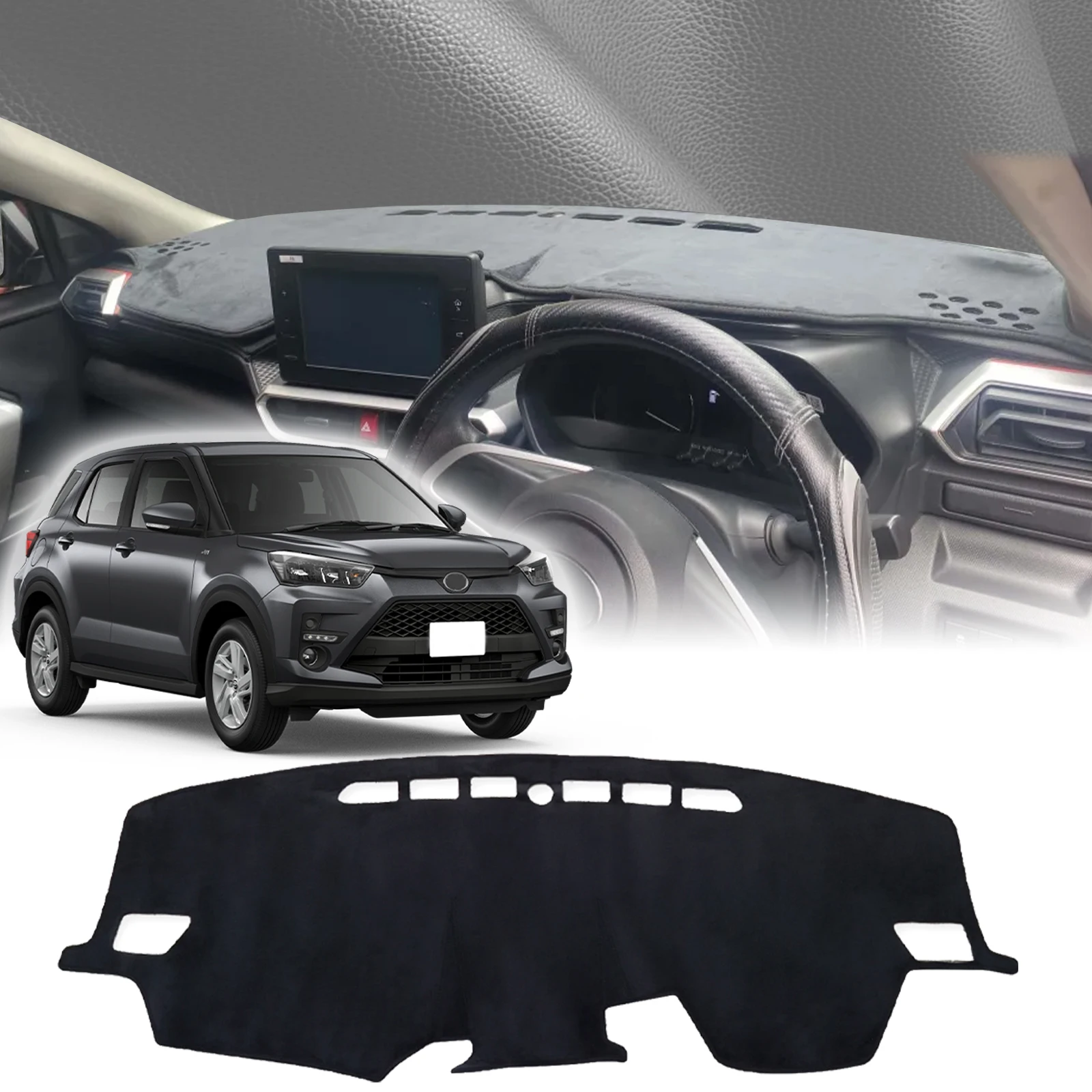 

fit for Toyota Raize Daihatsu Rocky 2019-2024 Dashmat DashMat Sunshade Dashboard Cover Pad Protective Carpet Car Accessories