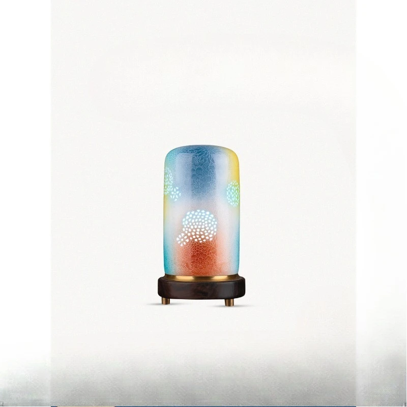 Ceramic Linglong White Moonlight Ambient Light Creative Desktop Bedside Light Adjustable