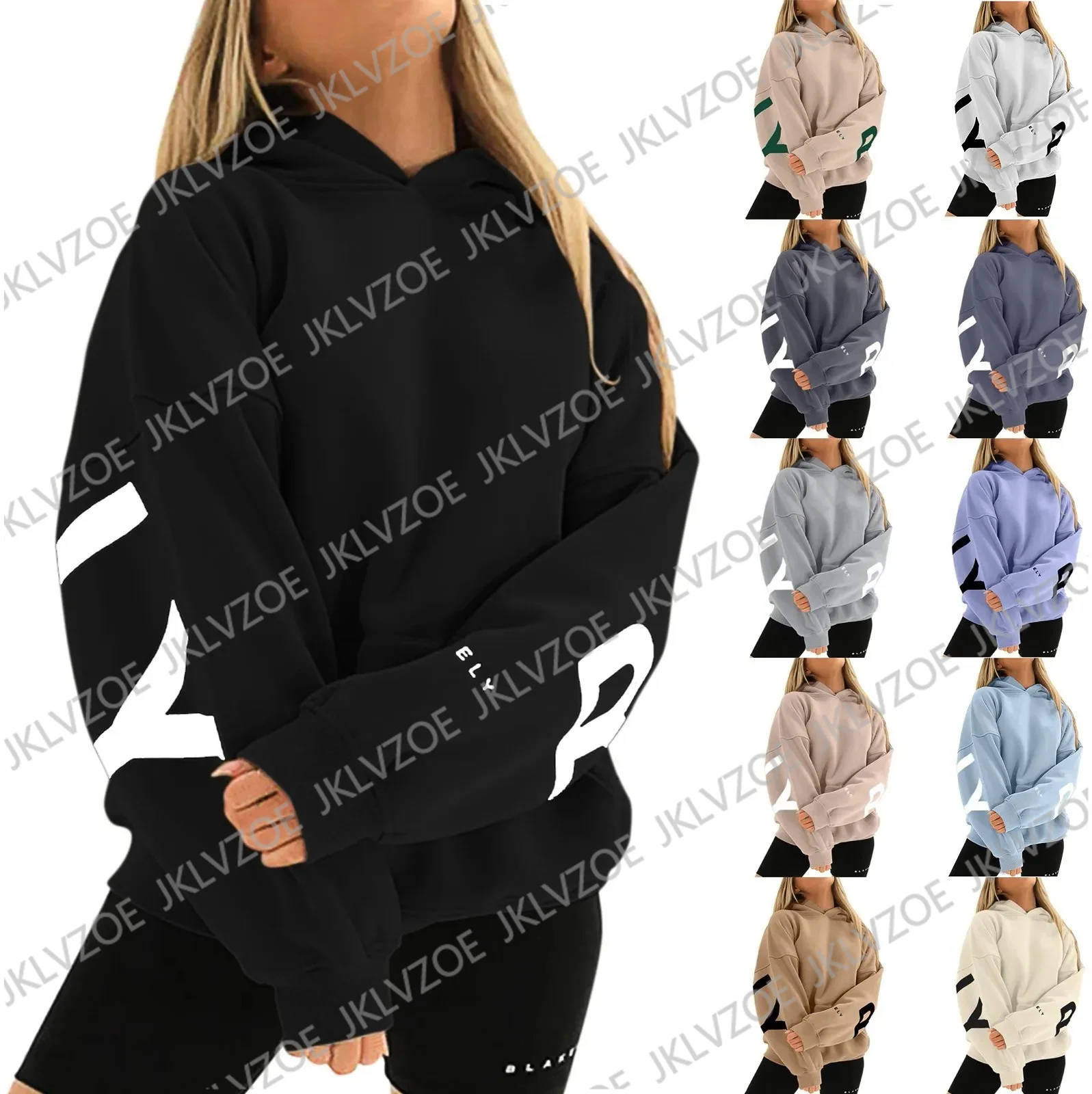 كنزات بغطاء رأس للرجال والنساء ، كنزة صوفية ناعمة غير رسمية ، كنزة رياضية كلاسيكية ، حروف بأكمام ، ملابس للأزواج ، Y2k #1