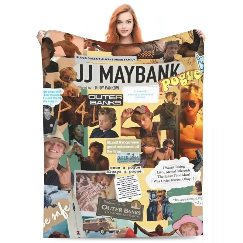 

JHB55Мягкое одеяло для кемпинга JJ Maybank - Одеяло Rudy Pankow, фланелевое покрывало для гостиной, эстетическое покрывало на диван-кроватьJKm!