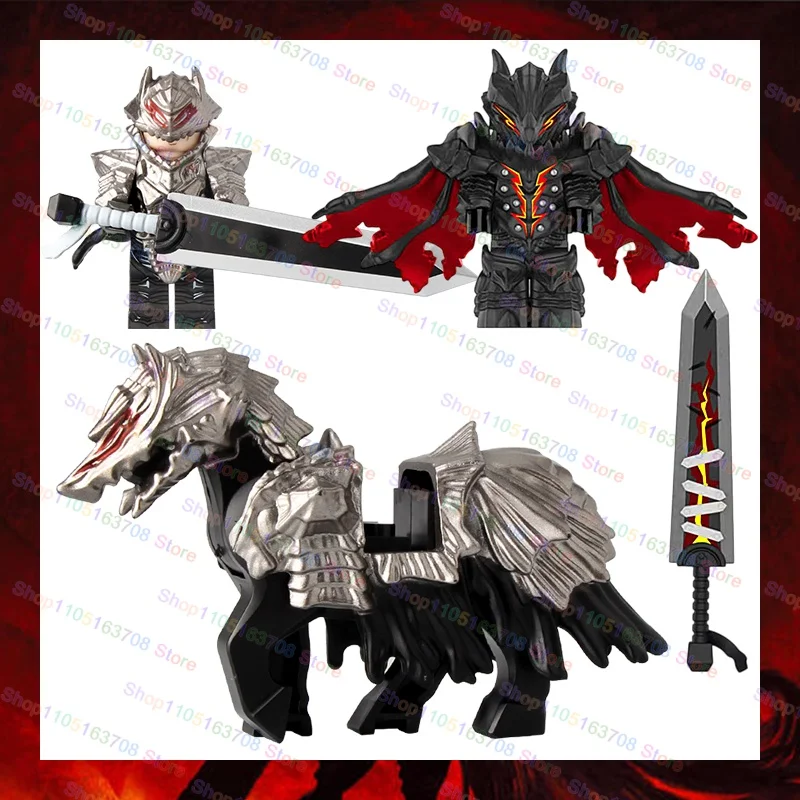 Briques TV de dessin animé, poupées Berserk Guts, blocs de construction pour enfants, jouets à assembler, collection de modèles cadeaux pour enfants GP103 FQ101