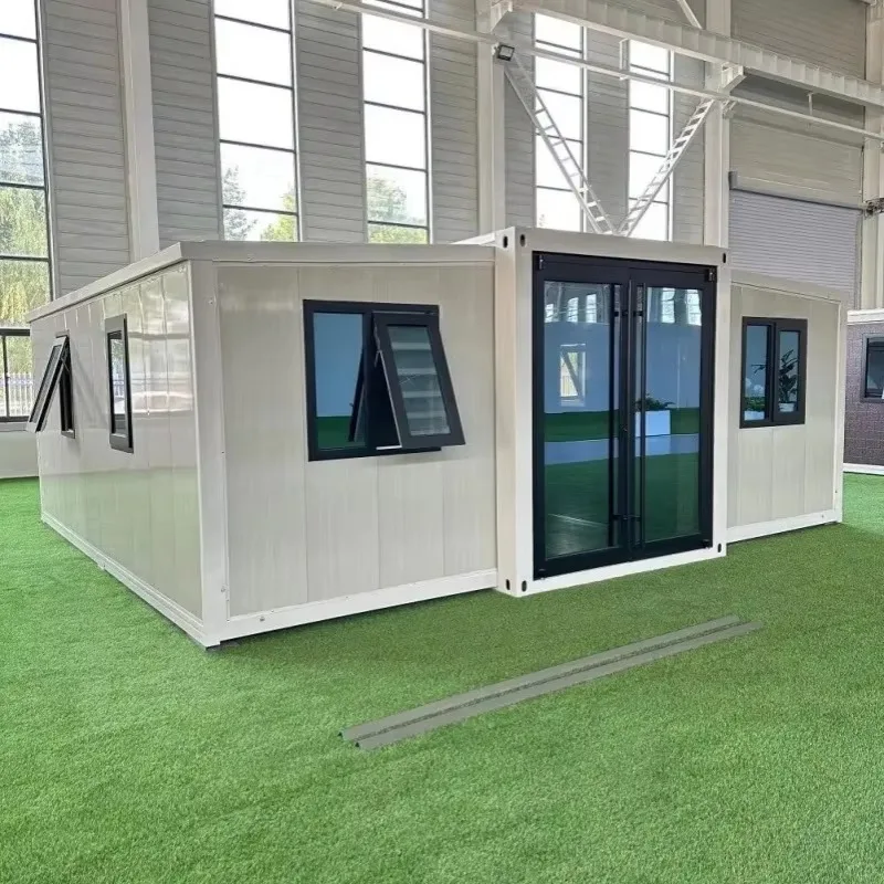 YG Customized 20ft 40Ft Expandable Container House Mobile Prefab Living Double Wing Folding Expandable Modular Portable Containe