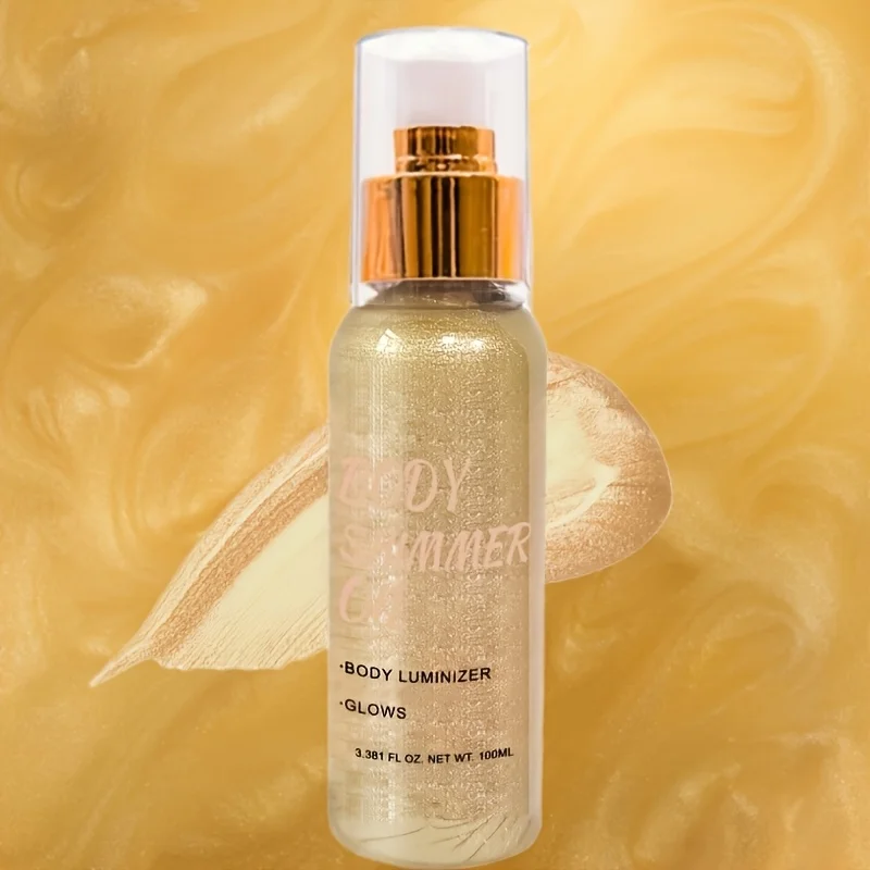 100 مل/3.381 فلوريدا أونصة، زيت لامع للجسم | هايلايتر مرطب ومضيء للوجه والجسم والشعر، توهج مشع فاخر #1