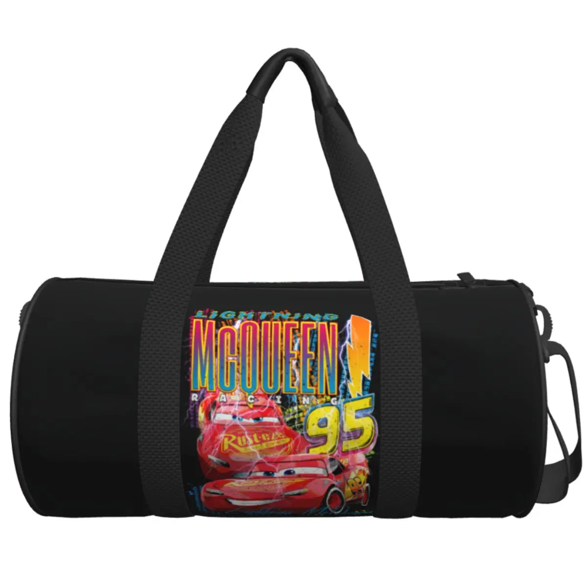 

Cars Lightning McQueen Racing Thunder Poster Travel Bag Large Capacity Sport Bags Outdoor Men's Gym Bag Swimming Fitness Bag