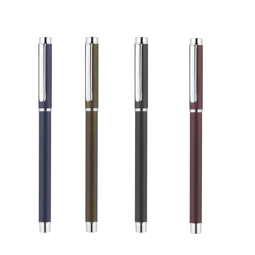 Engraved Pen Custom Name Logo Metal Signature Pen Black Ink 4 Colors Personalised Text Symbol Name Writing Office Pens Students