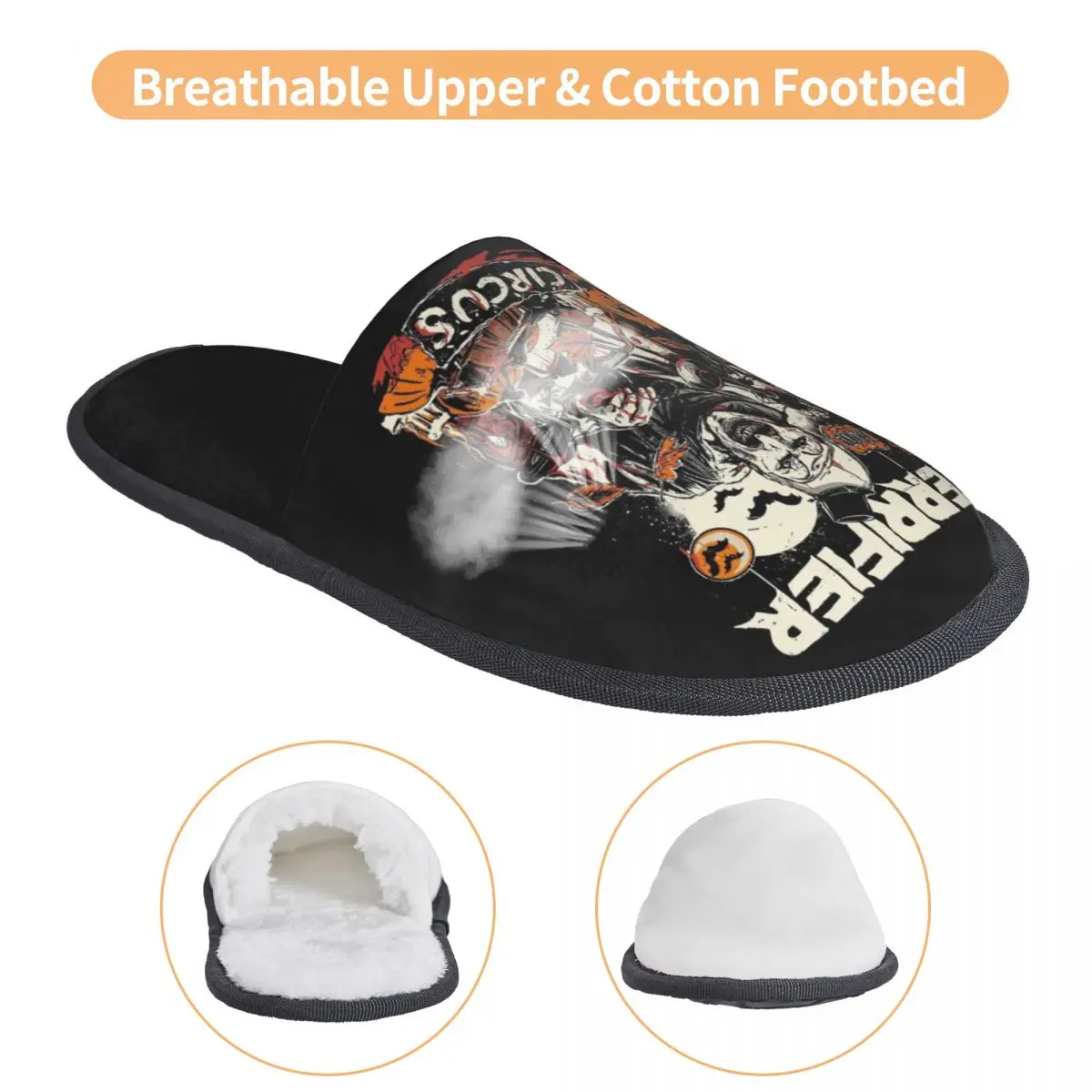 شباشب ضيوف الهالوين لفيلم الرعب الفني المرعب للنساء في الفنادق، شبشب منزلي مطبوع حسب الطلب