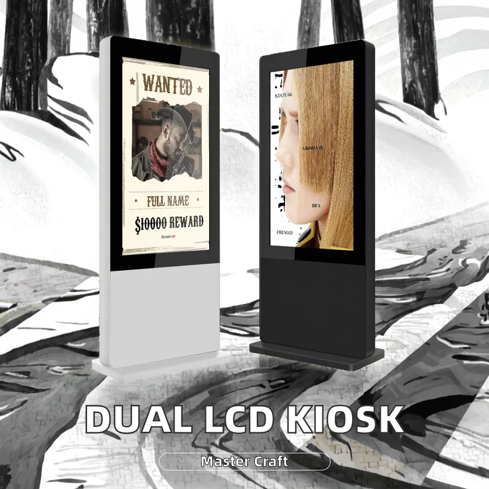 Customized Outdoor LCD 32-inch 4K Touchscreen Display Screen Digital Kiosk Advertising Billboard Signage