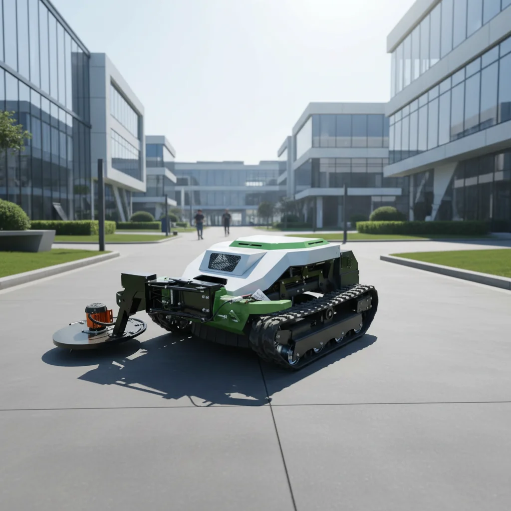 

RC Tracked Lawn Mower Cordless Battery Powered Automatic Mower with Long Battery Life